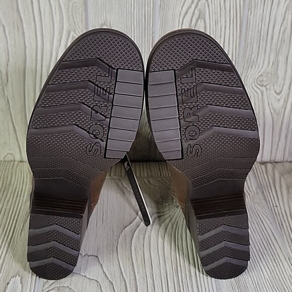 Sorel Cate Lace Up Leather Ankle Boots Womens Size 5 New In Box - Picture 10 of 14